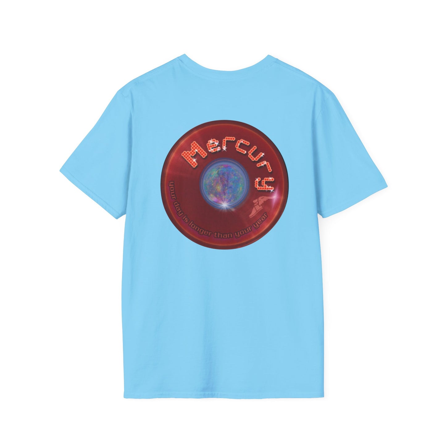 Classic Donut Tee - Unisex Soft-Style - "Donuts of the Gods" - series 1.0 - variant 5 - red donut