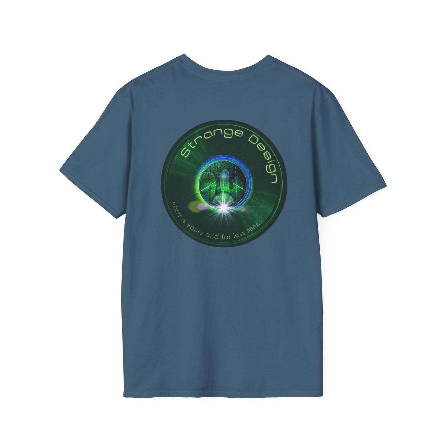 Classic Donut Tee - Unisex Soft-Style - "The Strangely Designed Donut Tee" - series 1.0 - green donut
