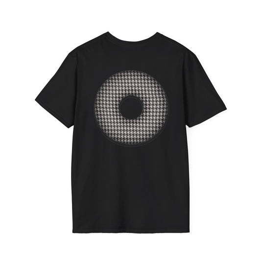 Classic Donut Tee - Unisex Soft-Style - "Ricky's High Phasion Trailer Park Donut" - houndstooth donut