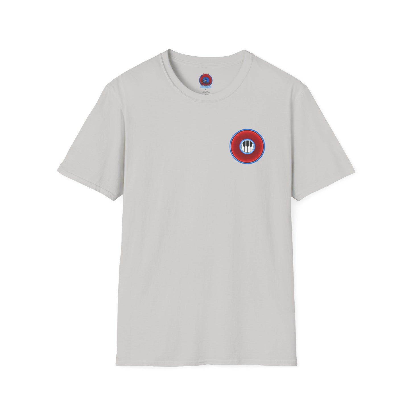 Classic Donut Tee - Unisex Soft-Style - "Rage Side Donut" - vivid red donut - variant 1
