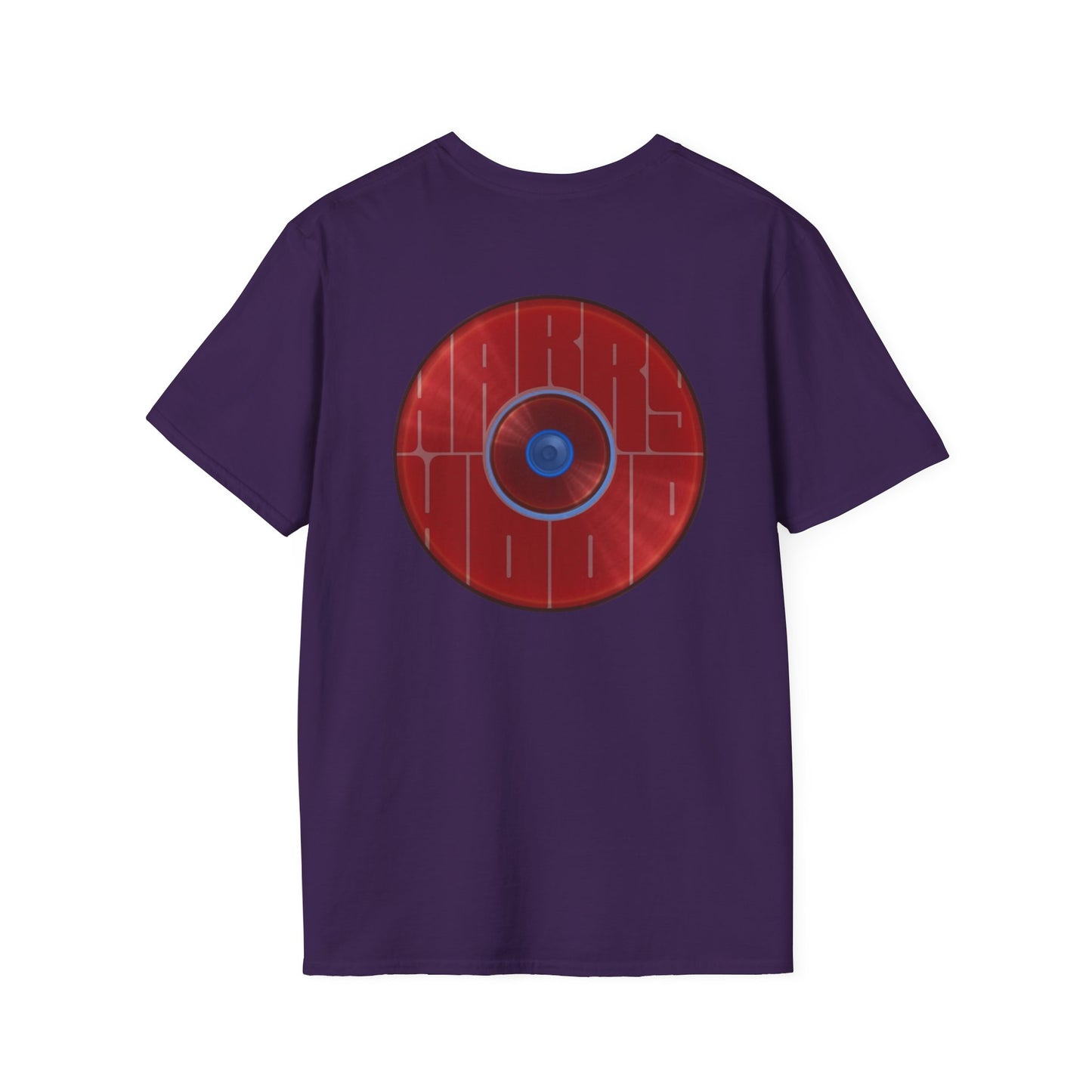 Classic Donut Tee - Unisex Soft-Style - "Harry's Hoodlum Donut" - series 1.0  - variant 2 - lights off/red donut(s)