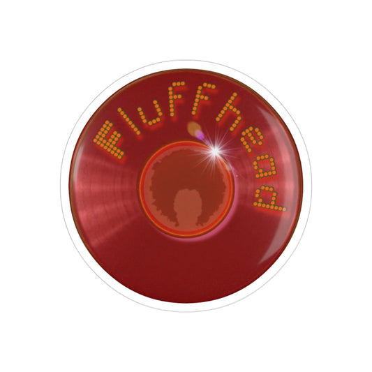 Donut Bumper/Outdoor Sticker - "The Fluffernutter Donut" - red donut - [Die-Cut] 6"x 6"