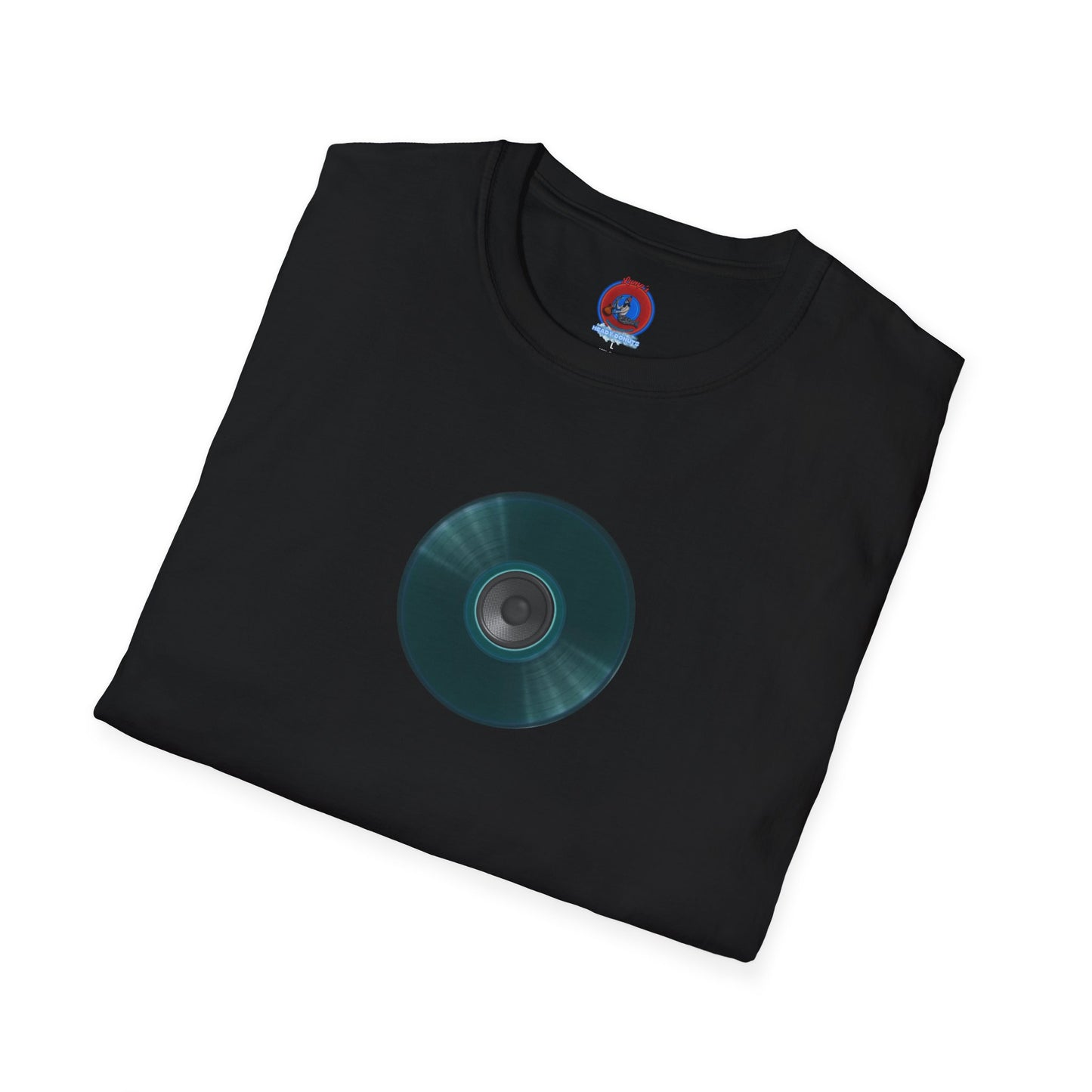 Classic Donut Tee - Unisex Soft-Style - "The Plain Record Donut" - series 1.0 - dark teal green
