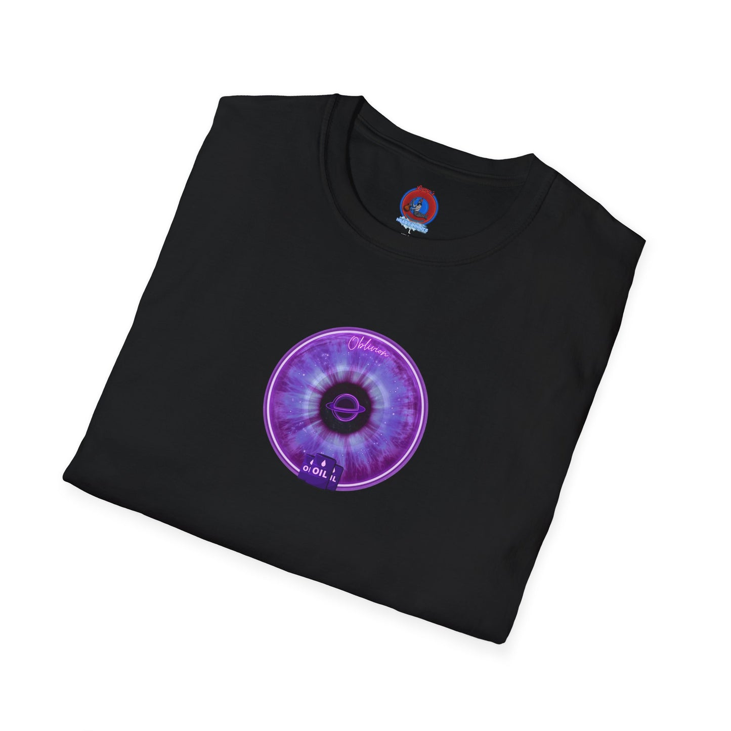 Classic Donut Tee - Unisex Soft-Style - "The Oblivious Donut" - purple idonut