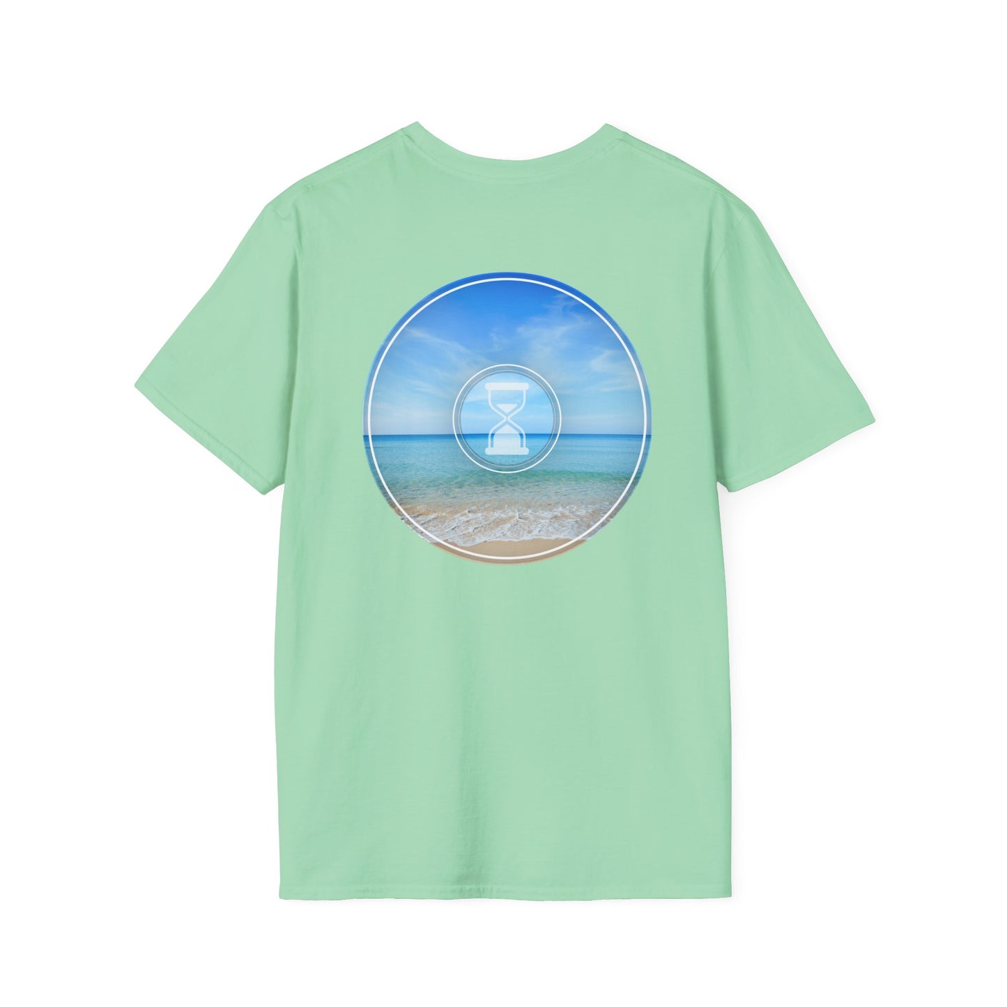Classic Donut Tee - Unisex Soft-Style - "Still Loading Sand" - vivid blue  pic donut - variant 1