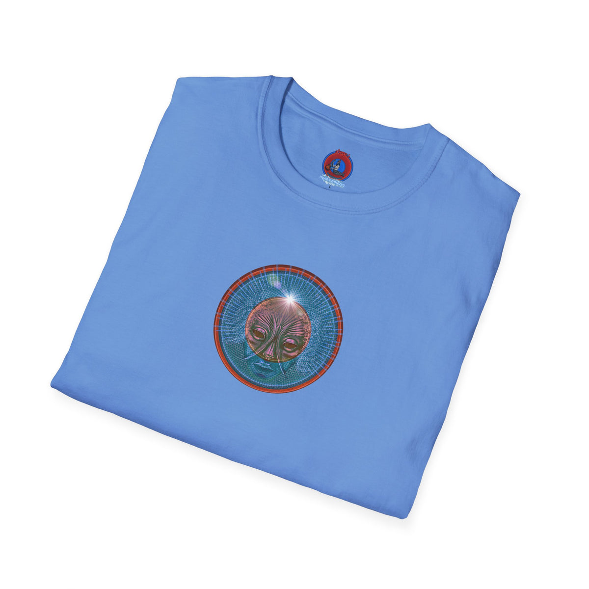 Classic Donut Tee - Unisex Soft-Style - "Donuts: Conjurers of Awesome" - series 1.0  - variant 1 - blue donut