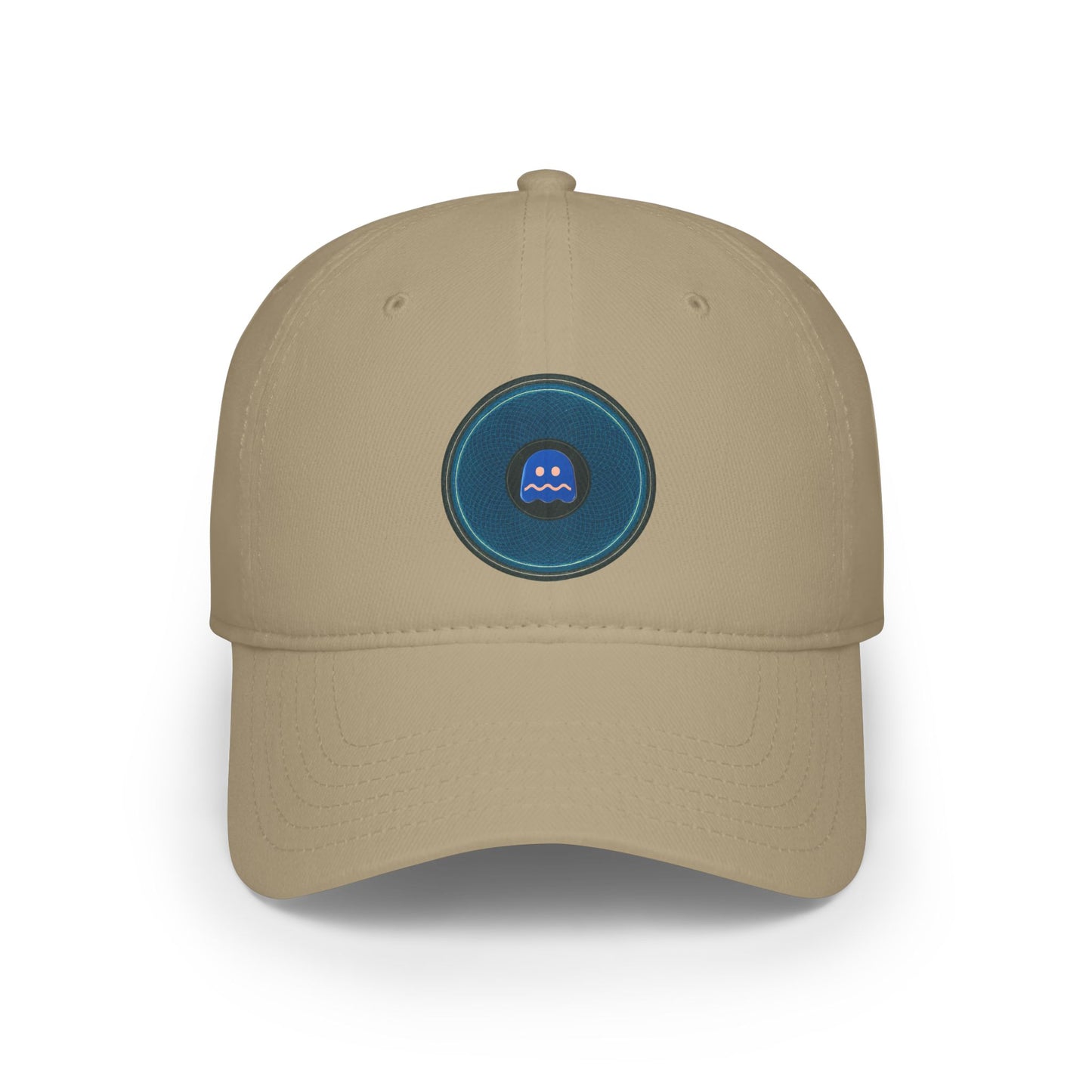Lumpy Donut Baseball Cap - "Ghosted Donut Cap" - blue/black symmetrical donut w/