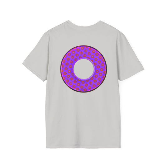 Plain Donuts/Unisex Soft-Style - "Plain Electric Paradoxical Donuts" - bright purple/red donuts