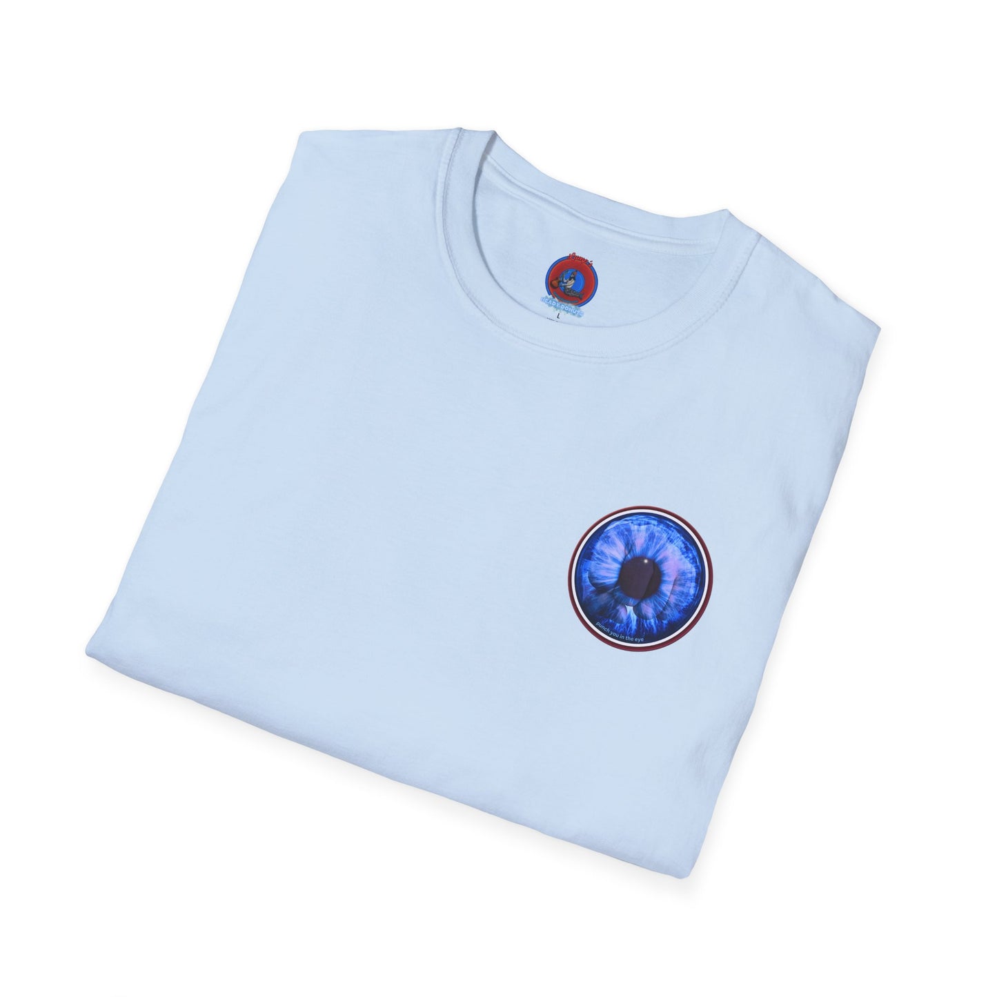 Classic Donut Tee - Unisex Soft-Style - "Wilson's Eyesore Donut Tee" - blue idonut - variant 2