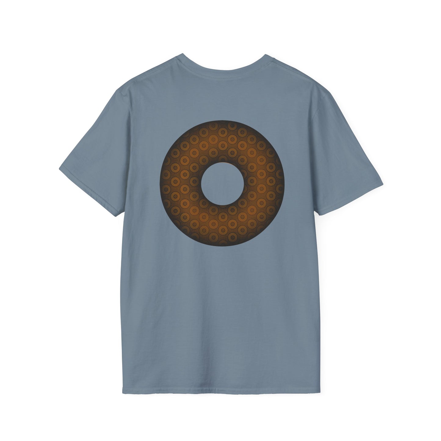 Plain Donuts/Unisex Soft-Style - "Plain Paradoxical Grided Donuts" - brown/dark brown donuts