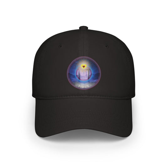 Lumpy Donut Baseball Cap - "The More Charitable Donut Cap" - blue pic donut w/ - [*charitable donut]