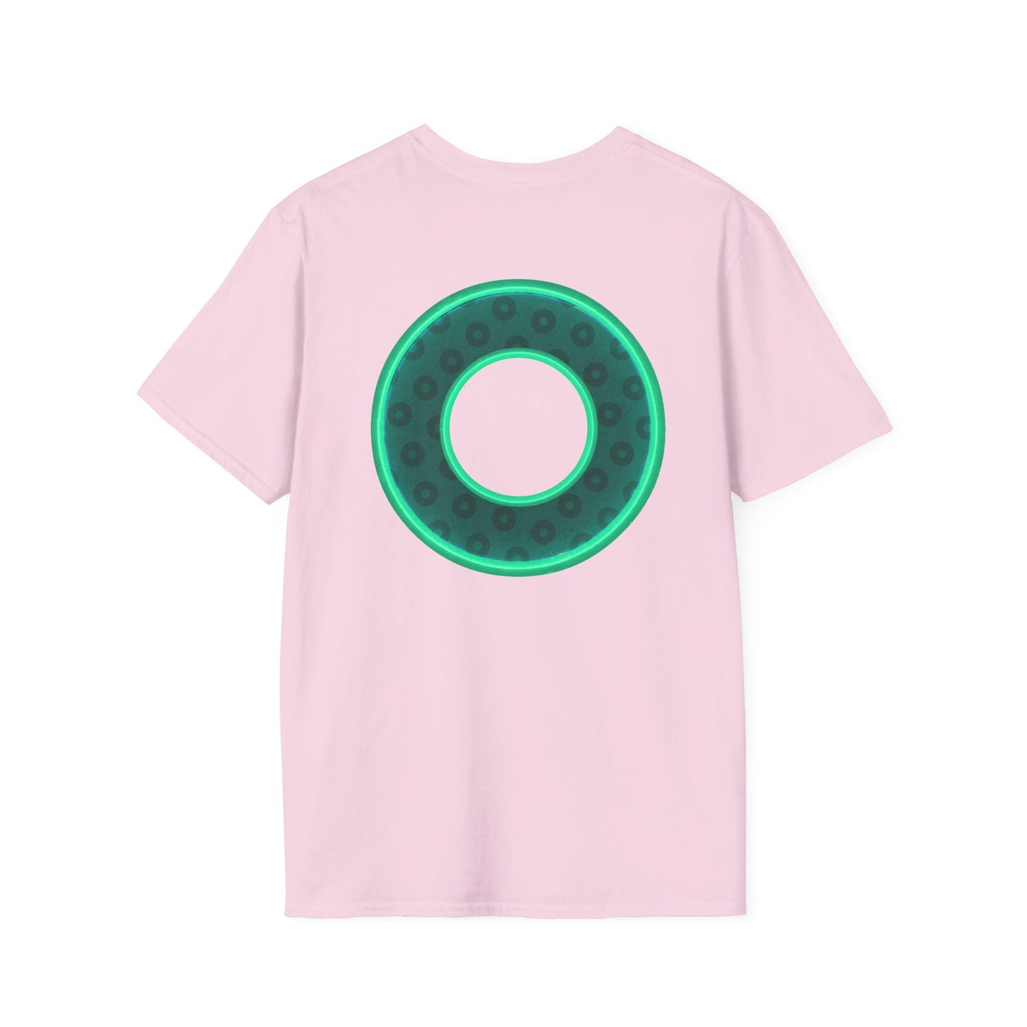 Plain Donuts/Unisex Soft-Style - "Plain Wide Mouthed Paradoxical Donuts" - forest green/mint green donuts