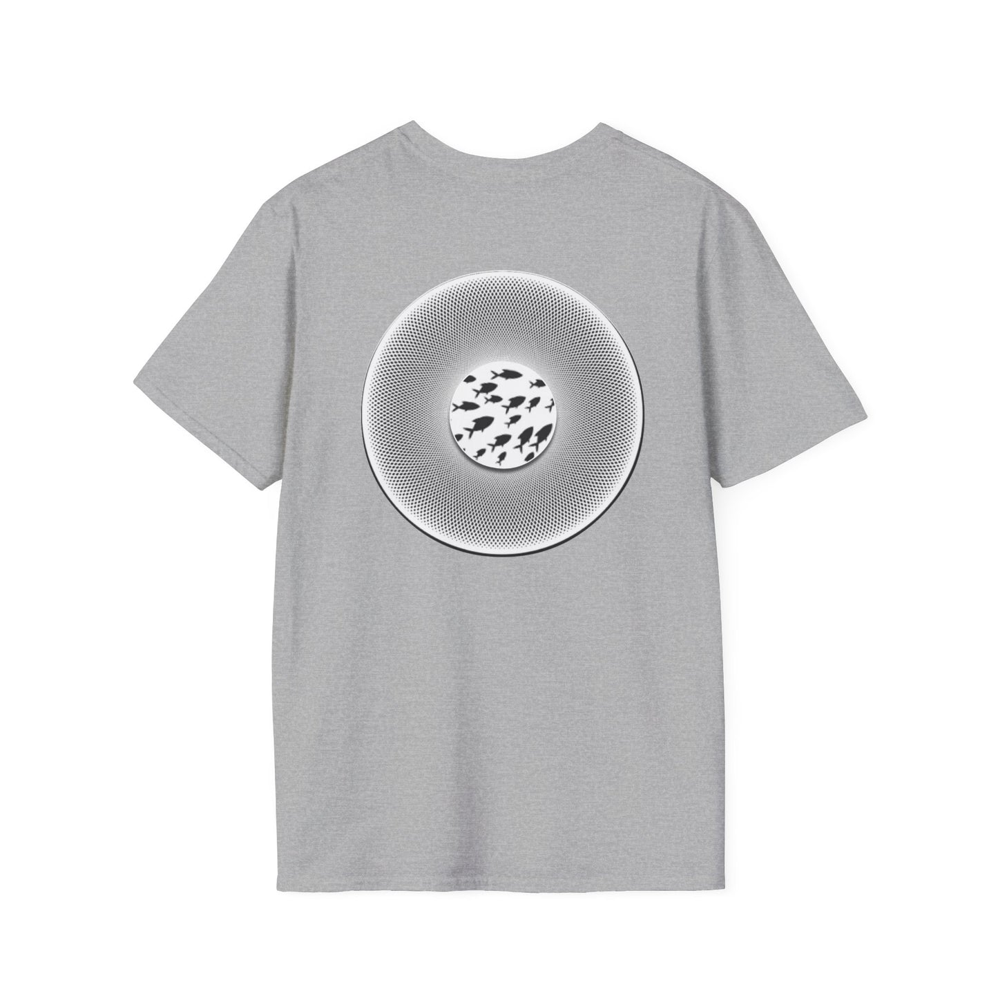 Classic Donut Tee - Unisex Soft-Style - "If I'm Swimming By" - variant 1 - white - textured donut