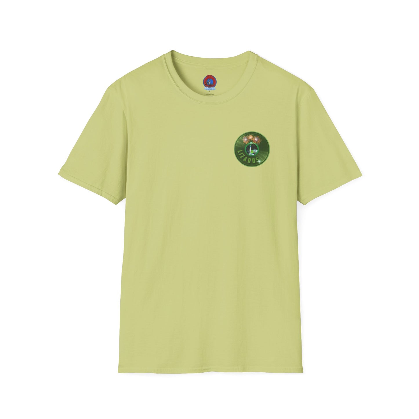 Classic Donut Tee - Unisex Soft-Style - "Rutherford's Staying Alive" - series 1.0 - variant 1 - green donut