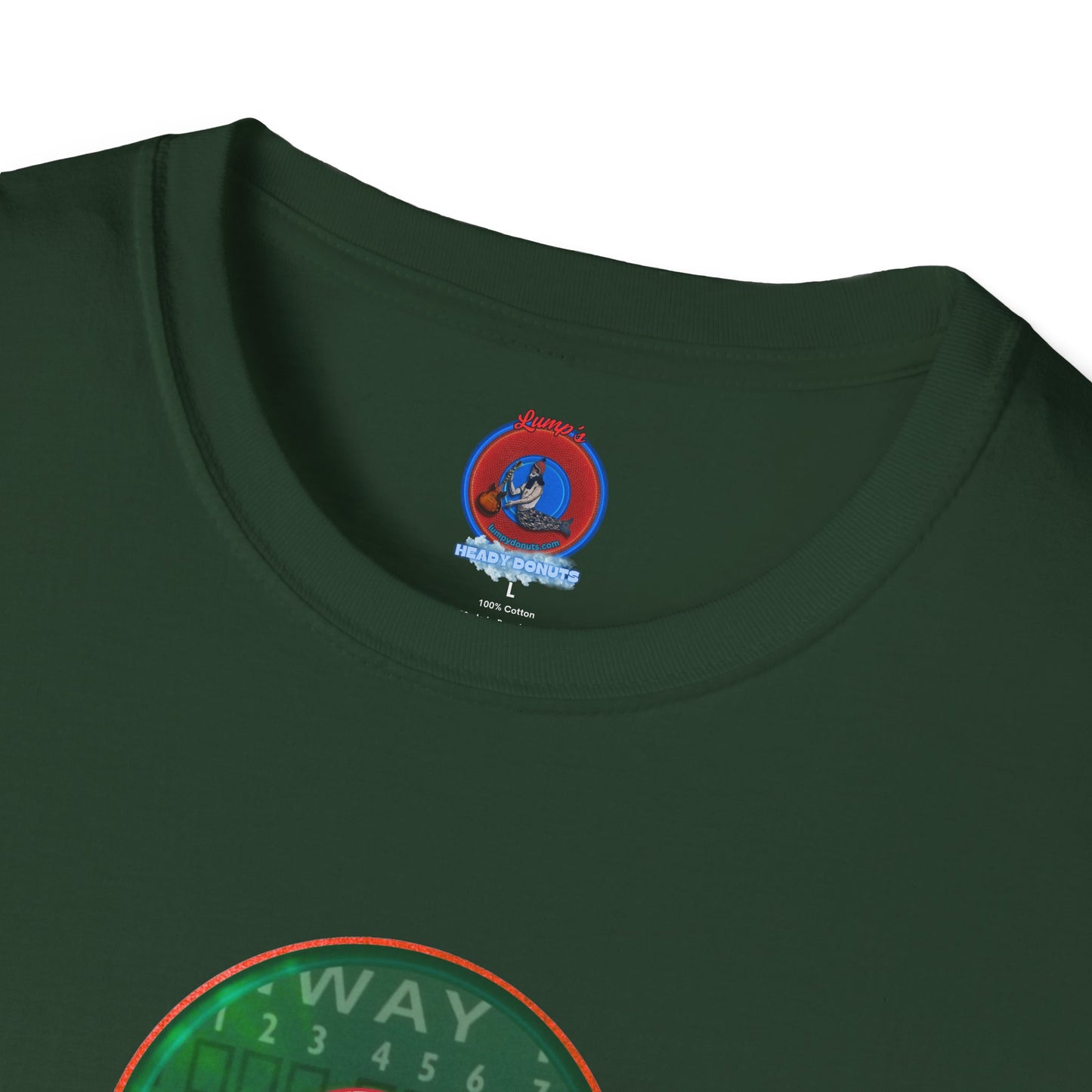 Classic Donut Tee - Unisex Soft-Style - "Phenway Ballpark Donuts" - vivid monsta donut - variant 2