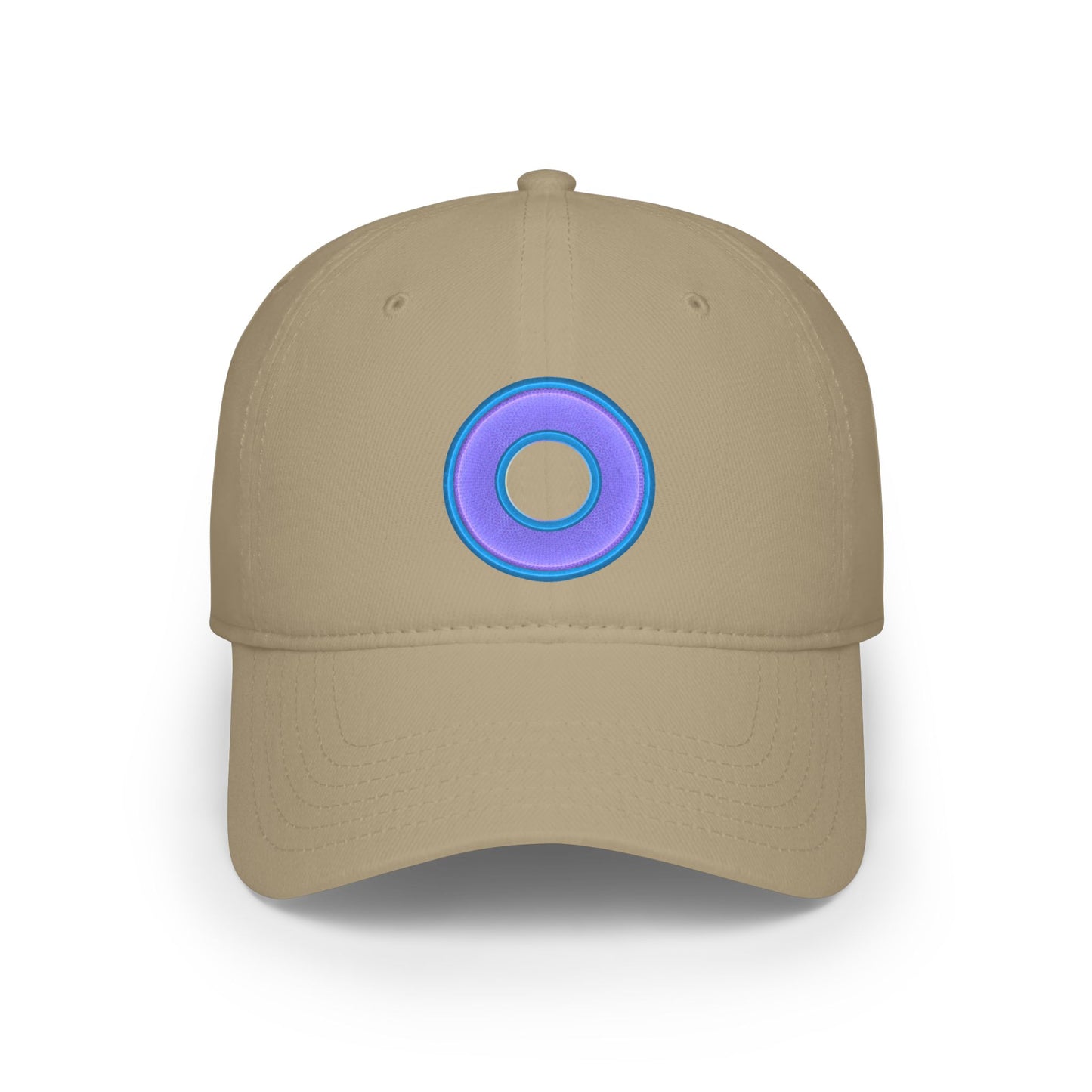 Lumpy Donut Baseball Cap - "Plain [Mary] Jane" - rustic light purple donut w/