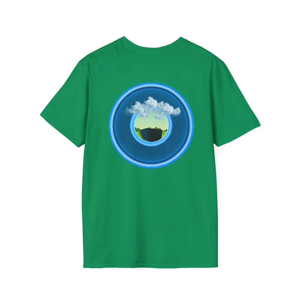 Classic Donut Tee - Unisex Soft-Style - "Got Rhombus?" - series 1.0  - variant 1 - blue/blue donut