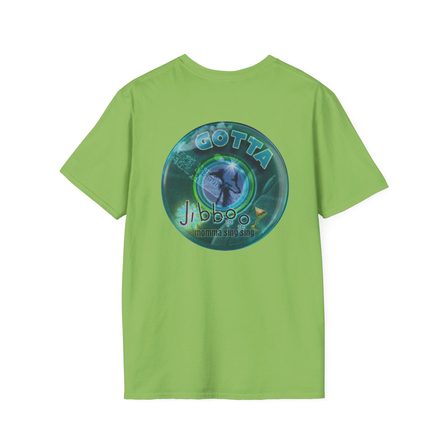 Classic Donut Tee - Unisex Soft-Style - "Momma just got out of Sing Sing" - dark teal donut