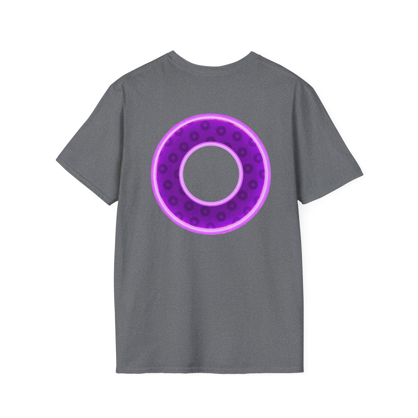 Plain Donuts/Unisex Soft-Style - "Plain Wide Mouthed Paradoxical Donuts" - dark purple/light purple donuts