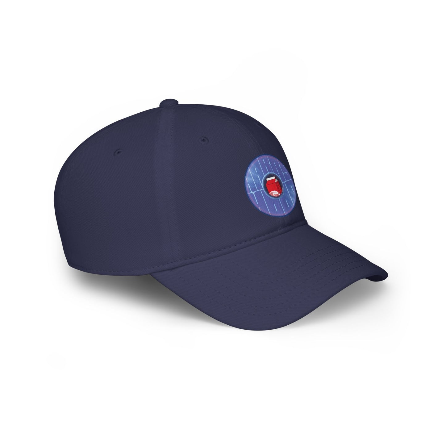 Donut Baseball Cap - "Harry Unofficial Donut Cap" - variant 3 - vivid violet/blue donut w/words