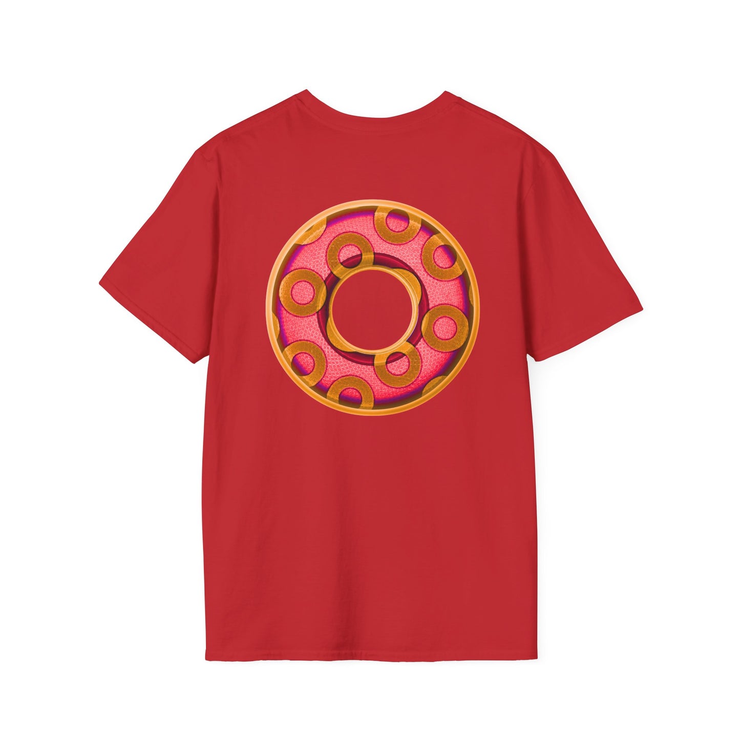 Plain Donuts/Unisex Soft-Style - "Plain Rustic Paradoxical Donuts" - rose/gold donuts