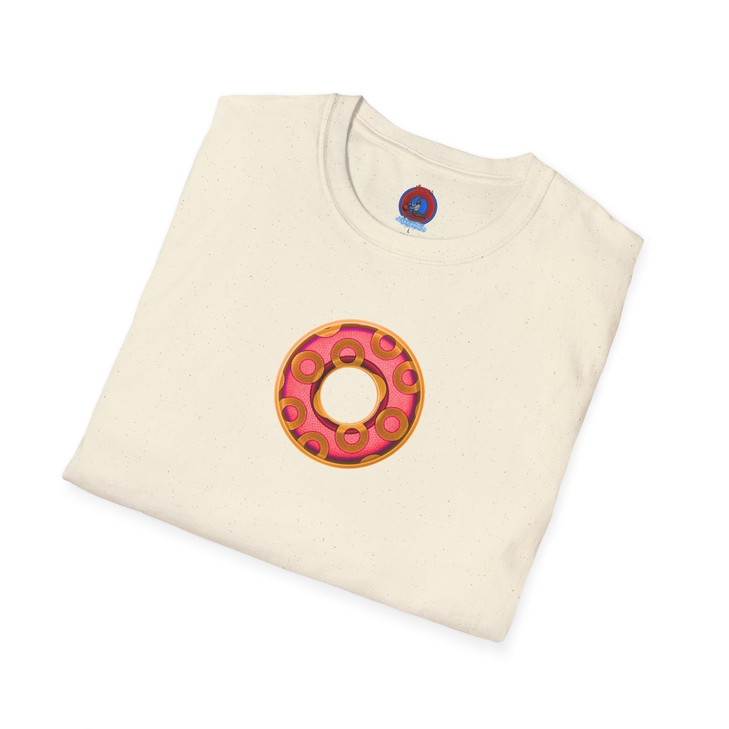 Plain Donuts/Unisex Soft-Style - "Plain Rustic Paradoxical Donuts" - rose/gold donuts
