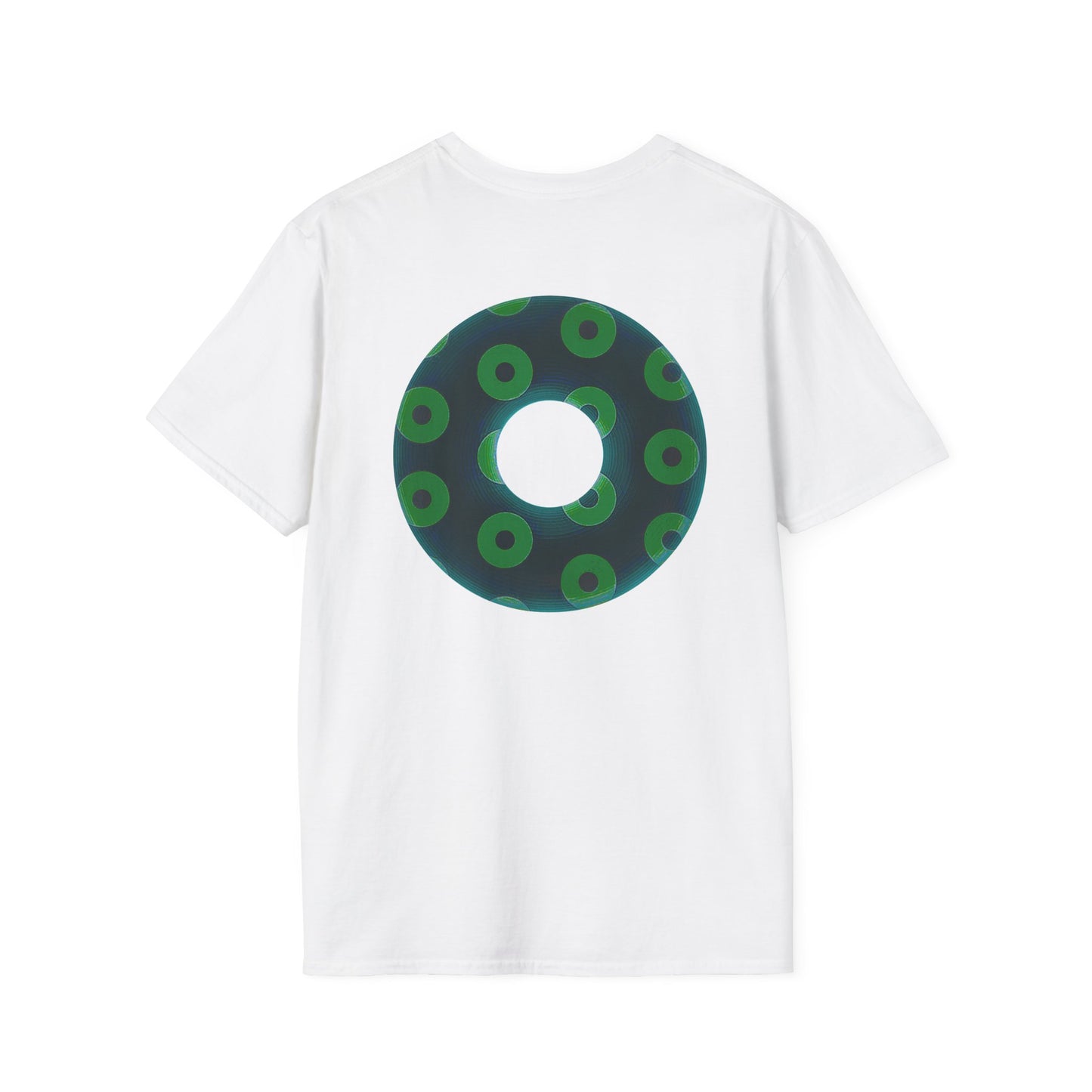 Plain Donuts/Unisex Soft-Style - "Plain Blimpy Paradoxical Donuts" - dark green/light green donuts