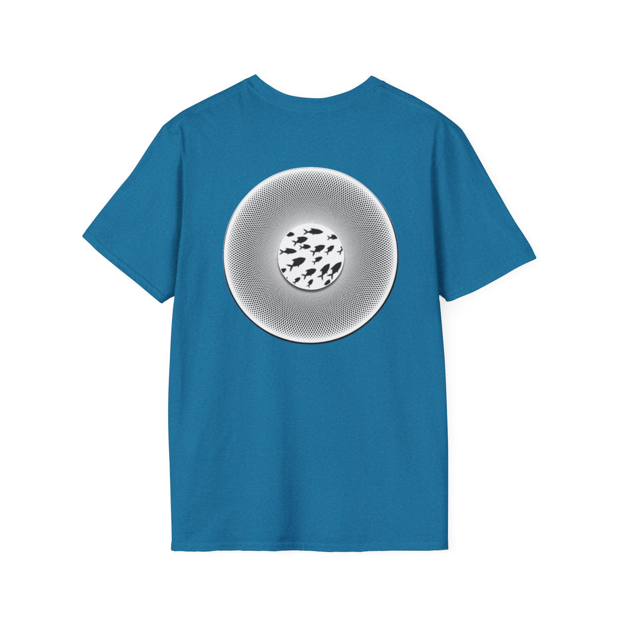 Classic Donut Tee - Unisex Soft-Style - "If I'm Swimming By" - variant 1 - white - textured donut