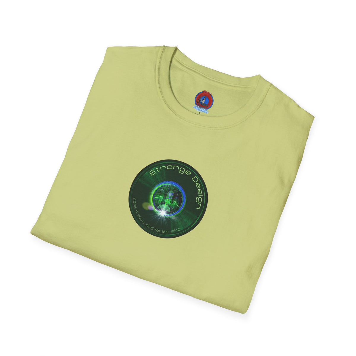 Classic Donut Tee - Unisex Soft-Style - "The Strangely Designed Donut Tee" - series 1.0 - green donut
