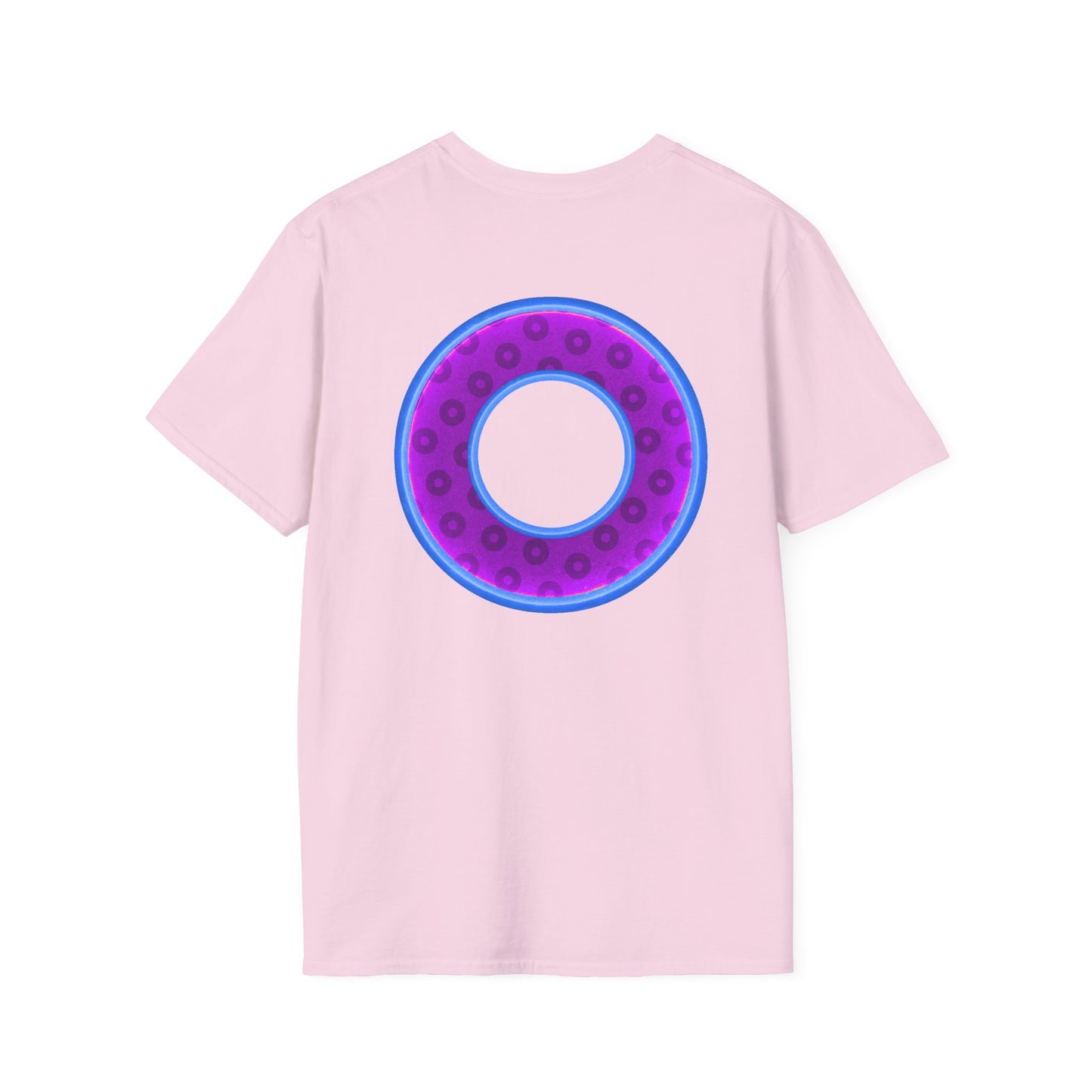 Plain Donuts/Unisex Soft-Style - "Plain Wide Mouthed Paradoxical Donuts" - purple/light royal blue donuts