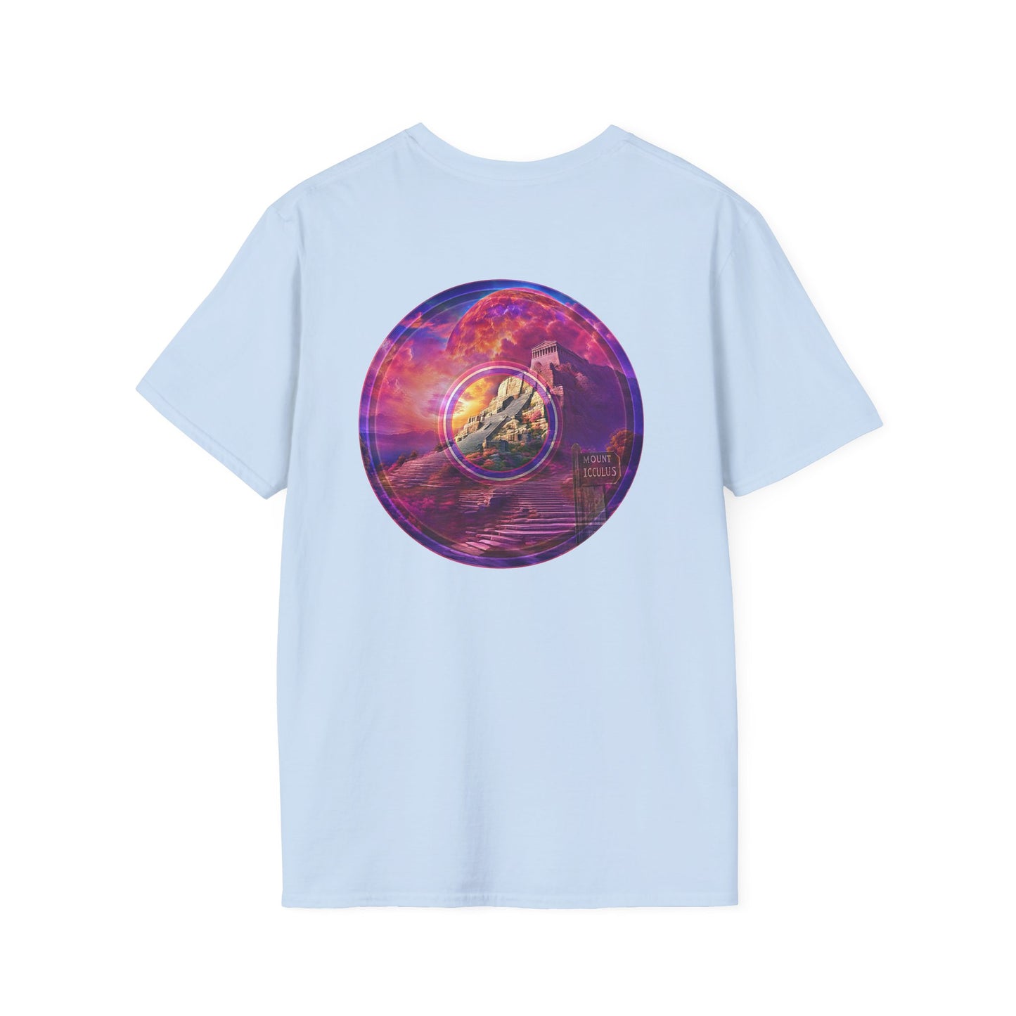 Classic Donut Tee - Unisex Soft-Style - "Icculus's Mountain Donuts " - series 1.0  - purple-ish donut