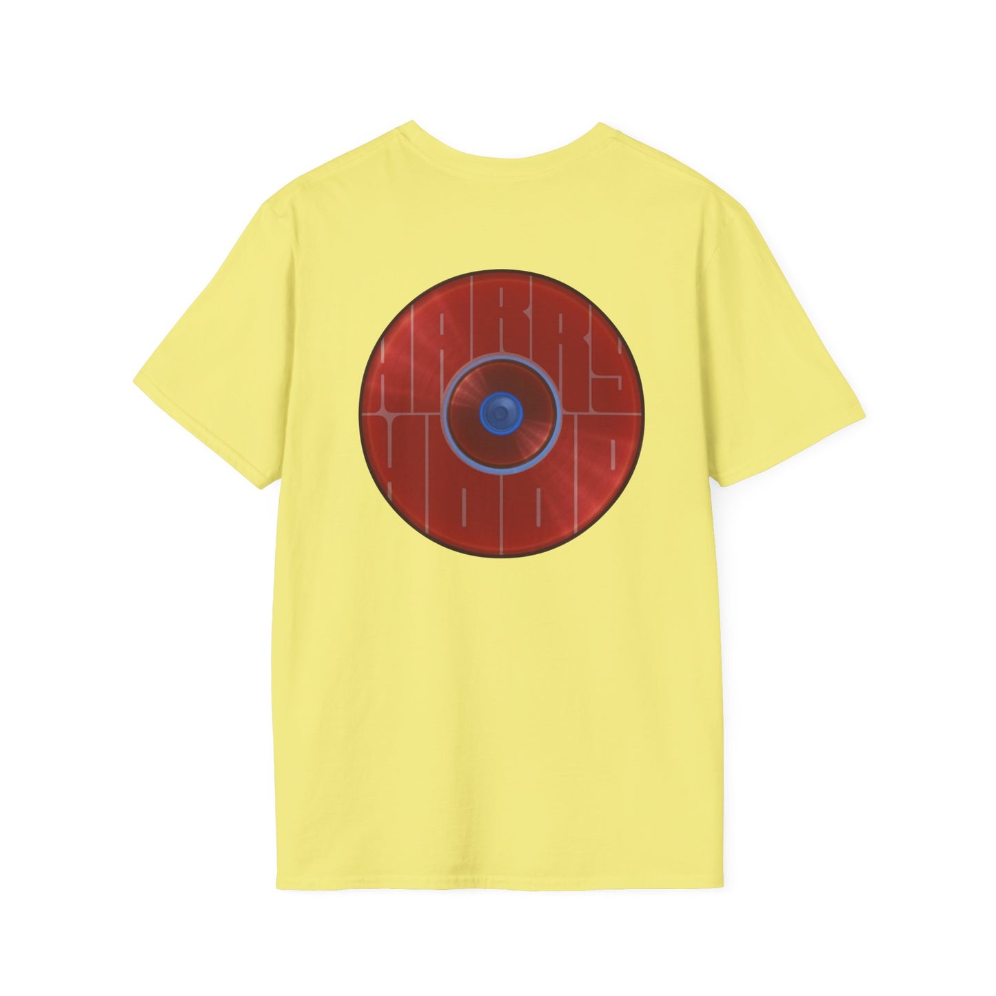 Classic Donut Tee - Unisex Soft-Style - "Harry's Hoodlum Donut" - series 1.0  - variant 2 - lights off/red donut(s)