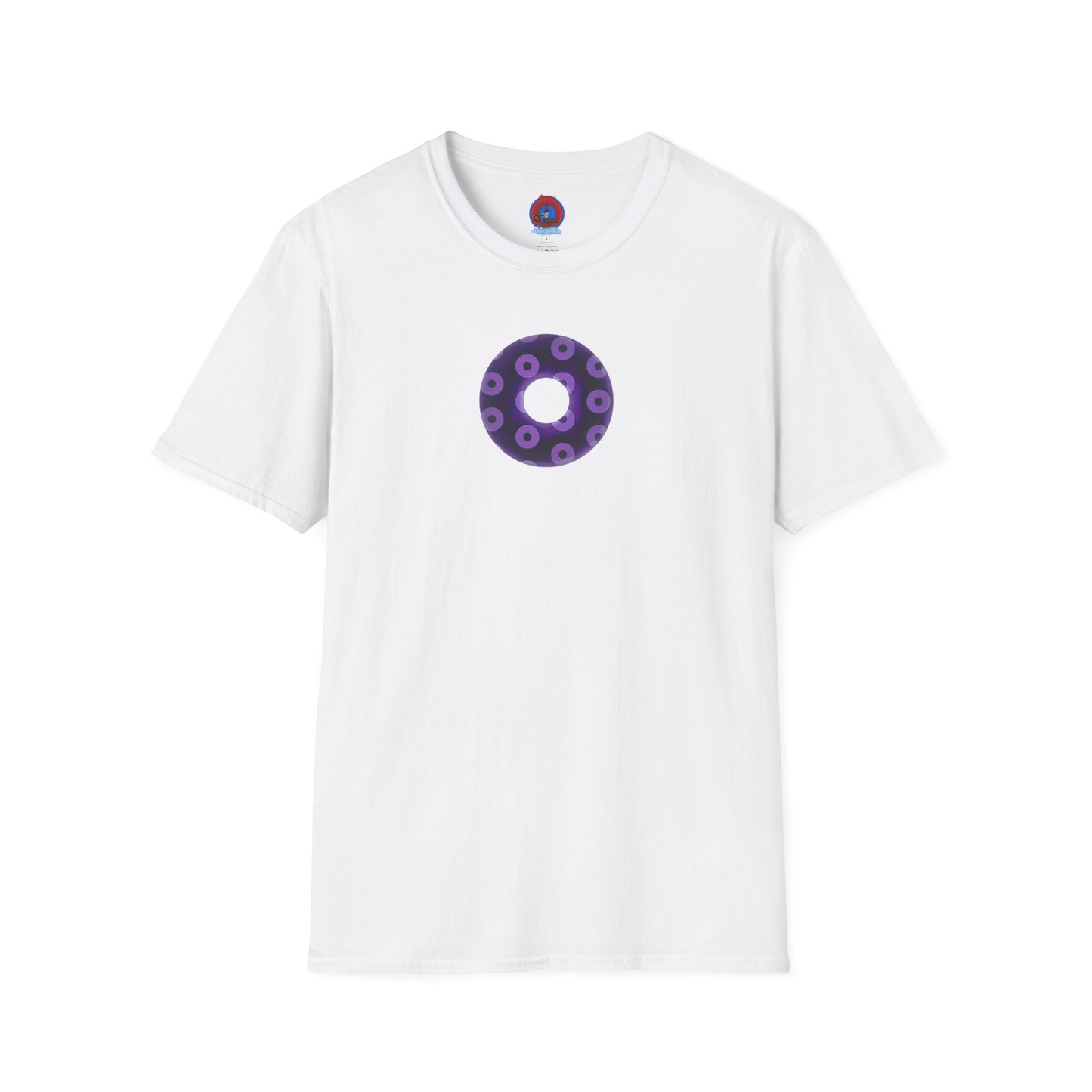 Plain Donuts/Unisex Soft-Style - "Plain Blimpy Paradoxical Donuts" - dark purple/light purple donuts