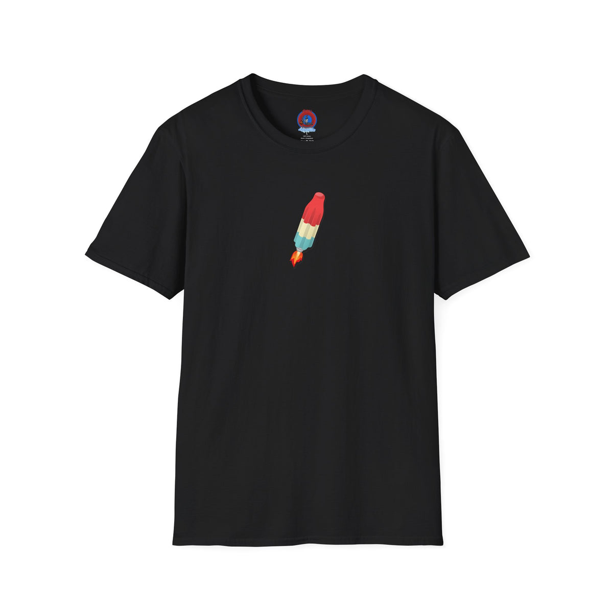 Classic Donut Tee - Unisex Soft-Style - "Blow this Popsicle Stand" - red/blue/cream - bomb pop