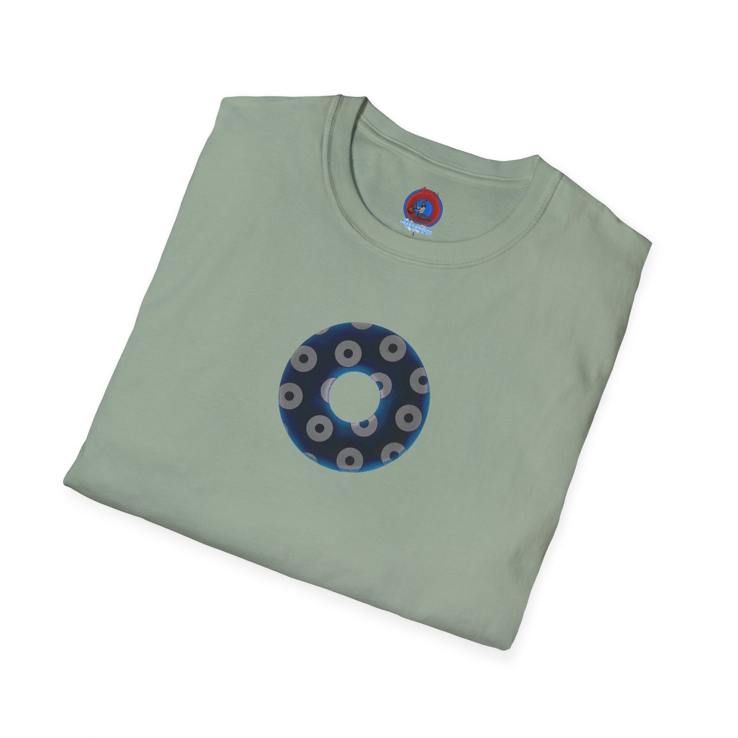 Plain Donuts/Unisex Soft-Style - "Plain Blimpy Paradoxical Donuts" - dark blue/gray donuts