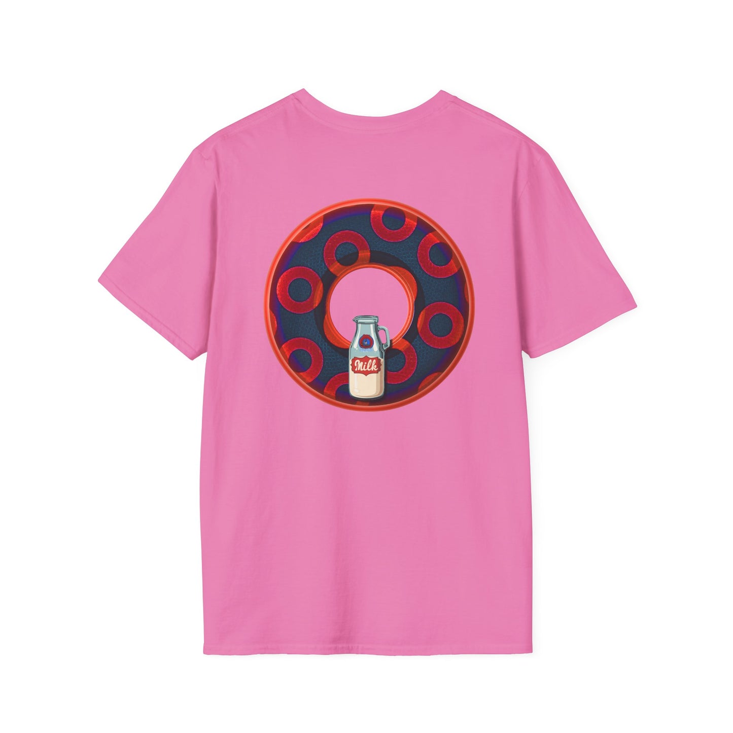 Classic Donut Tee - Unisex Soft-Style - "Wooked Cream - YEMSG Donut " -purple/red rustic paradox donut - variant 3