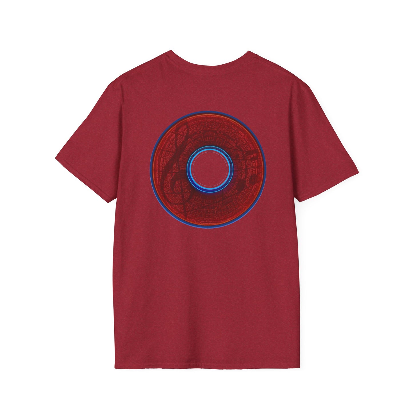 Classic Donut Tee - Unisex Soft-Style - "The Musically Gifted Donut" - red donut - series 1.0