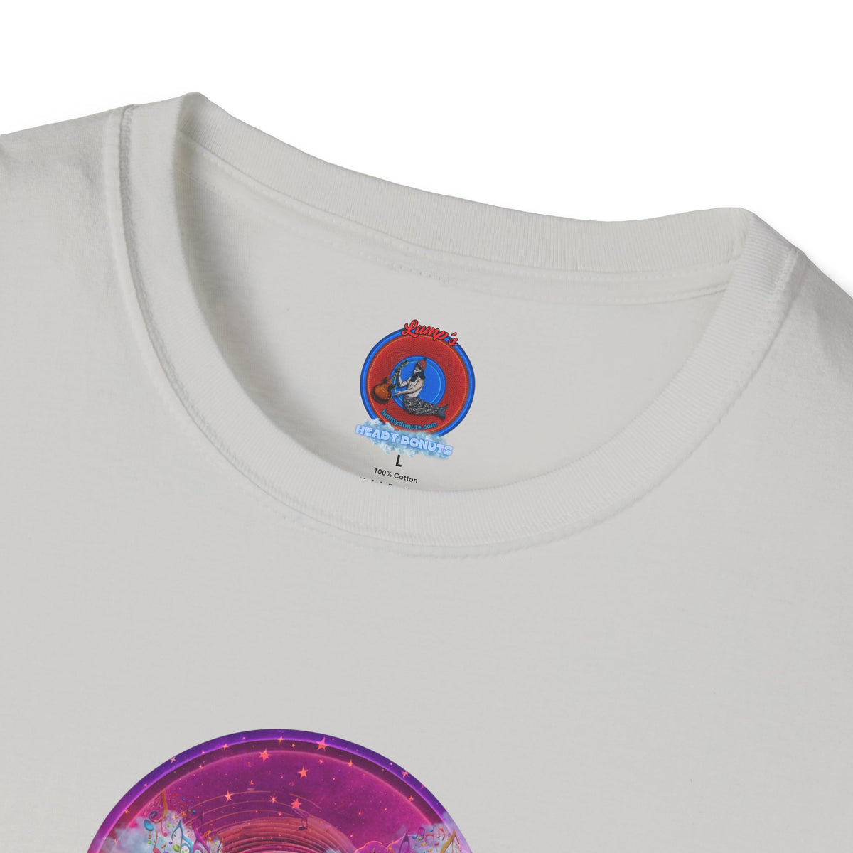 Classic Donut Tee - Unisex Soft-Style - "Pillow Donuts of Cotton" - vivid magenta pic donut