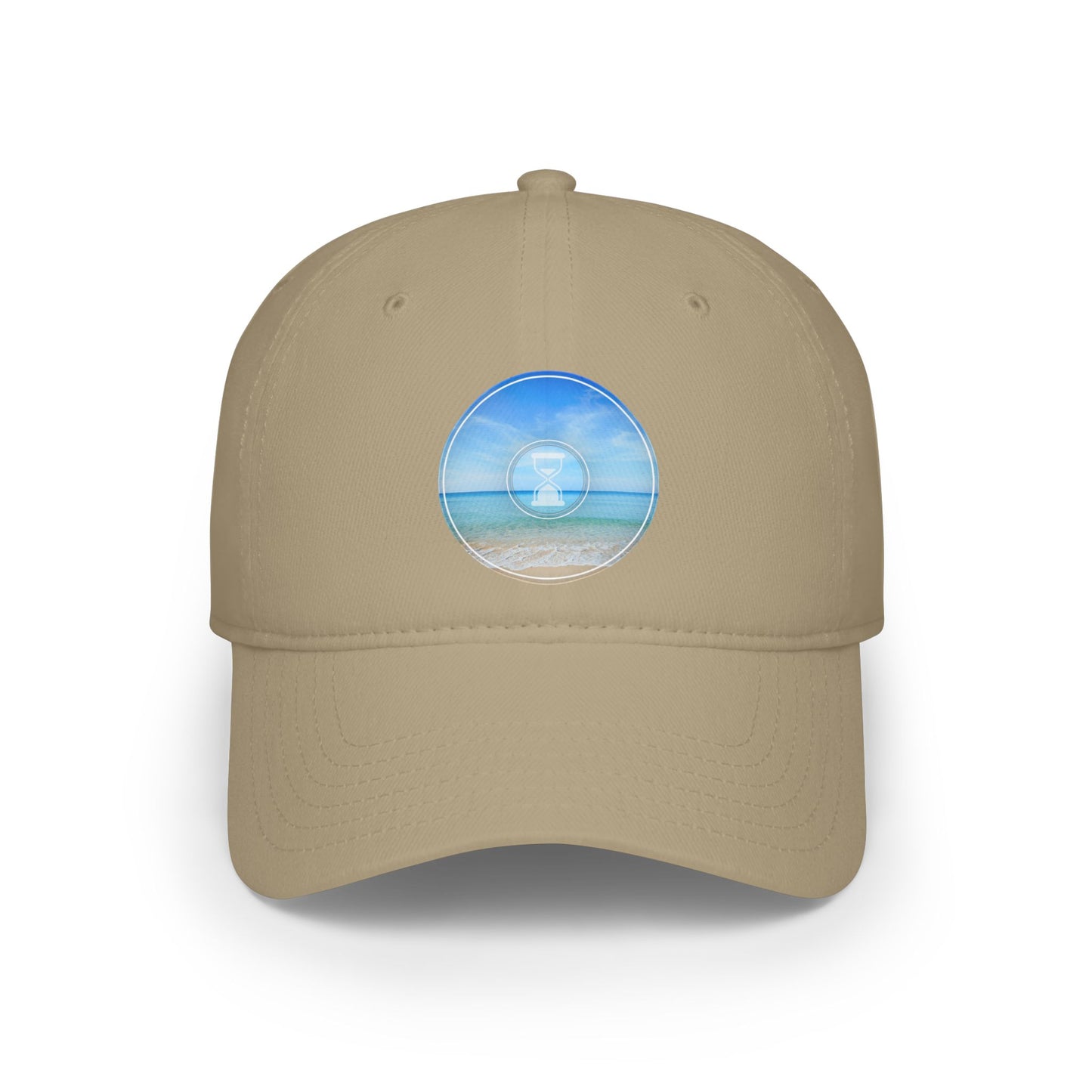Lumpy Donut Baseball Cap - "Still Loading Sand" - vivid blue/teal pic donut w/ - variant 1