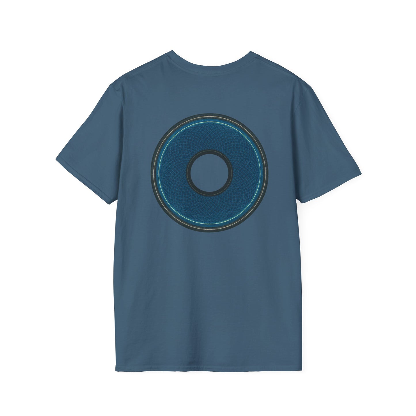 Classic Donut Tee - Unisex Soft-Style - "Symmetry Donut" - series 1.0 - blue/black donut