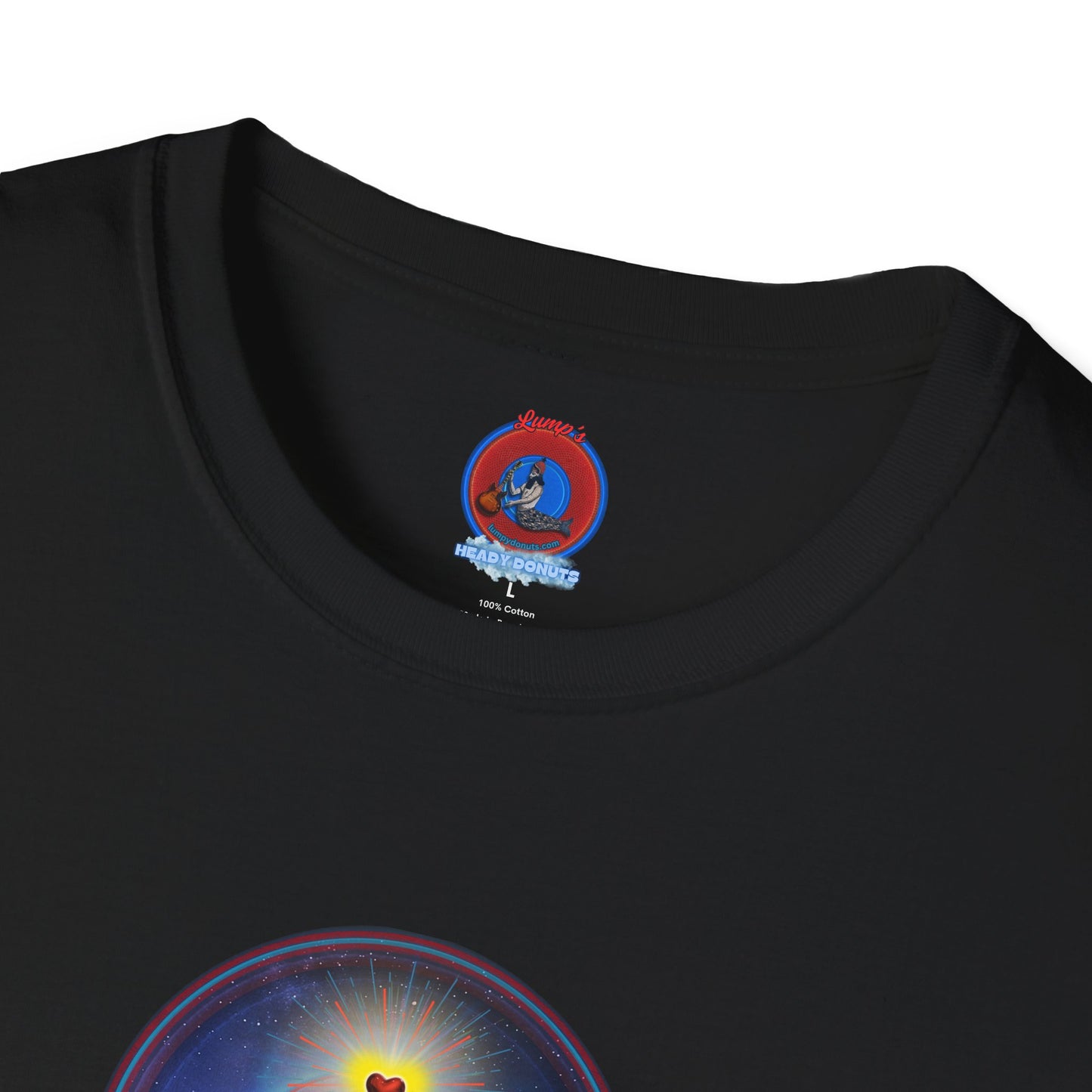 Classic Donut Tee - Unisex Soft-Style - "The Moring Donut' - vivid surreal donut