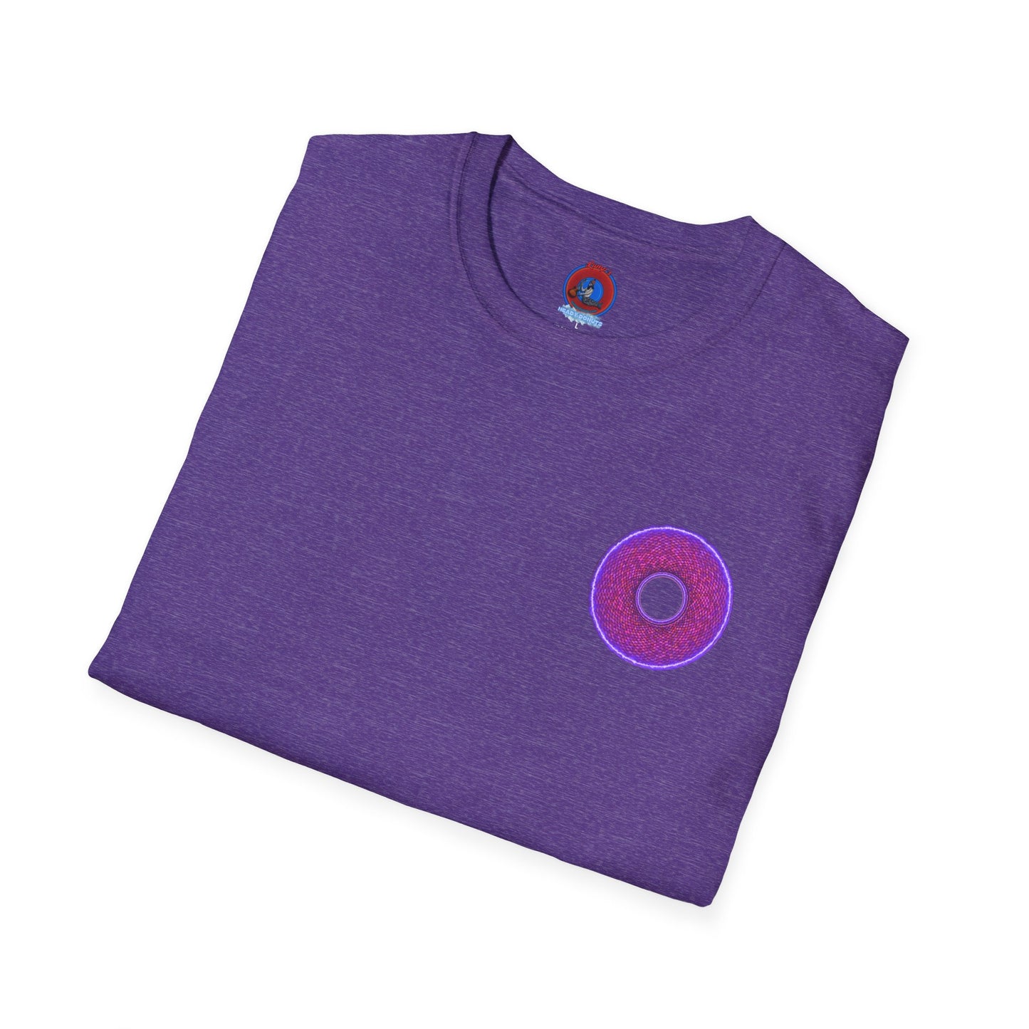 Classic Donut Tee - Unisex Soft-Style - "The Frankenstein Donut - It's Alive! " - series 1.0  - purple-ish donut