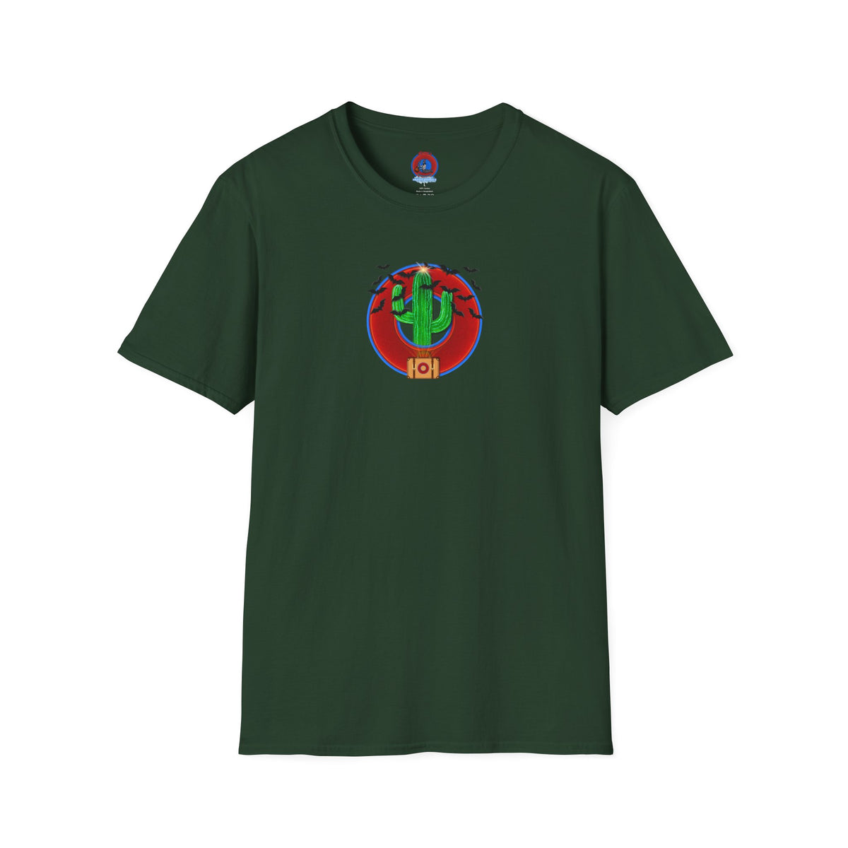 Classic Donut Tee - Unisex Soft-Style - "Raoul Duke's Sinfully Delicious Donut" - vivid red donut