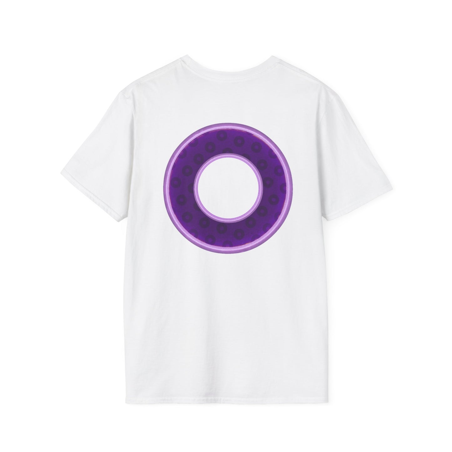 Plain Donuts/Unisex Soft-Style - "Plain Wide Mouthed Paradoxical Donuts" - dark purple/light purple donuts