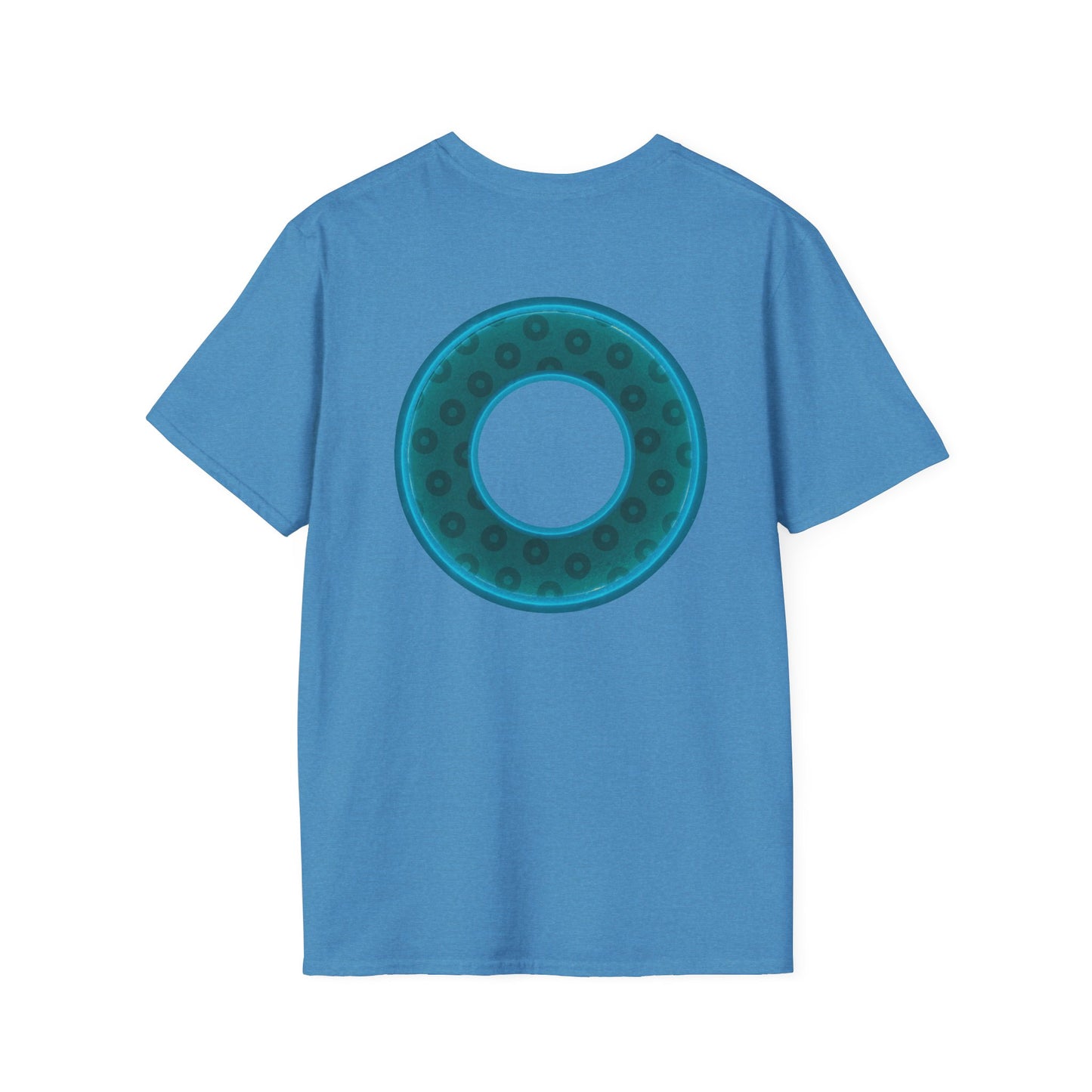 Plain Donuts/Unisex Soft-Style - "Plain Wide Mouthed Paradoxical Donuts" - dark teal/dark teal donuts
