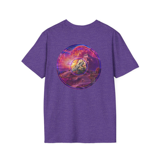Classic Donut Tee - Unisex Soft-Style - "Icculus's Mountain Donuts " - series 1.0  - purple-ish donut