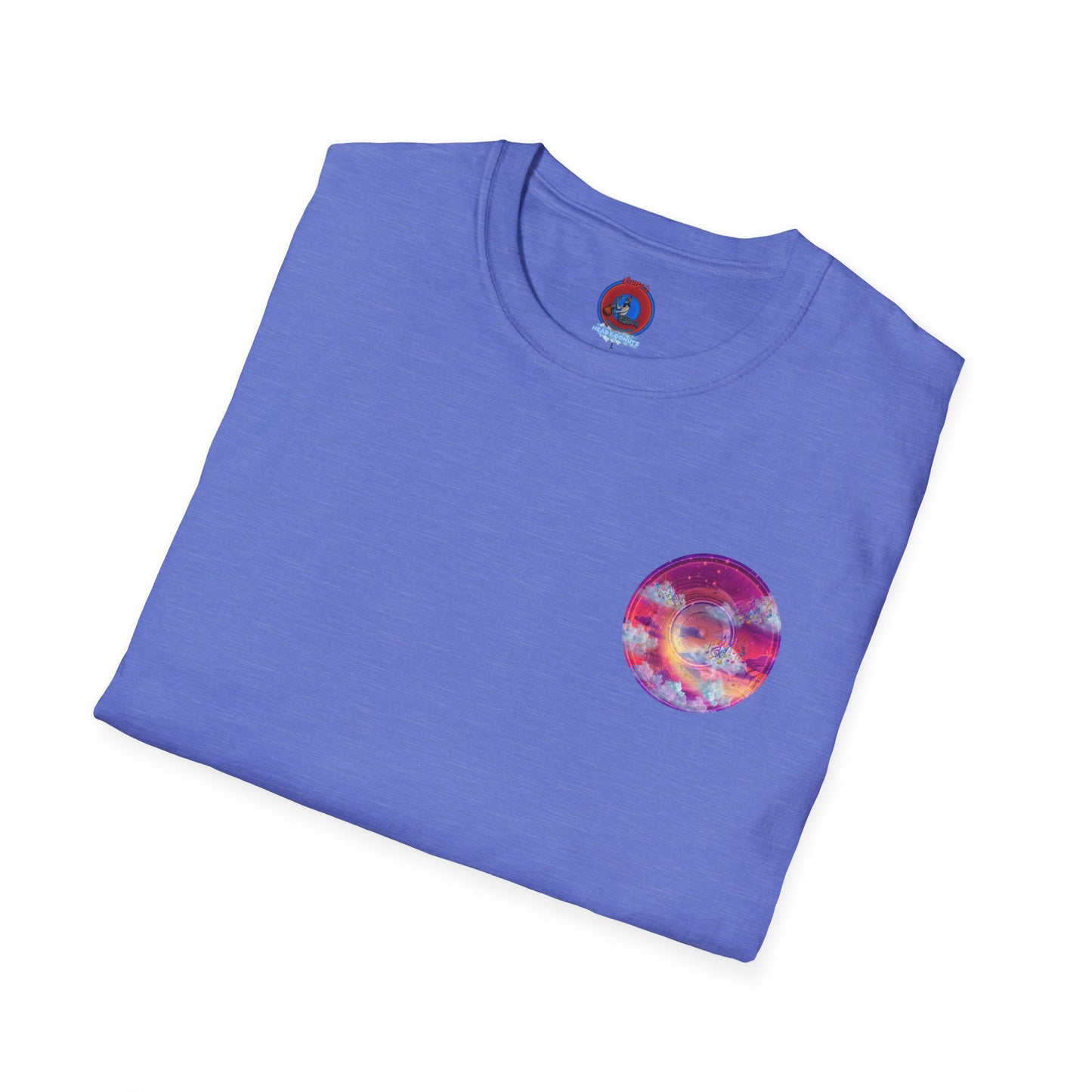 Classic Donut Tee - Unisex Soft-Style - "Pillow Donuts of Cotton" - vivid magenta pic donut