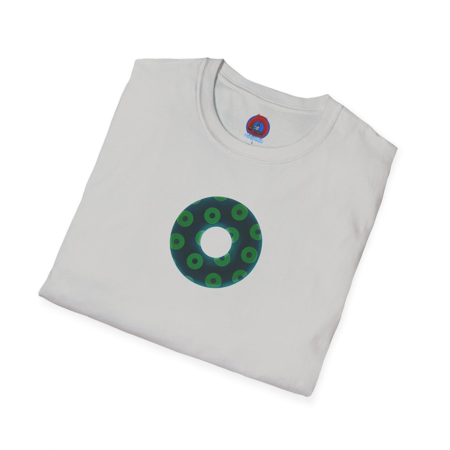 Plain Donuts/Unisex Soft-Style - "Plain Blimpy Paradoxical Donuts" - dark green/light green donuts