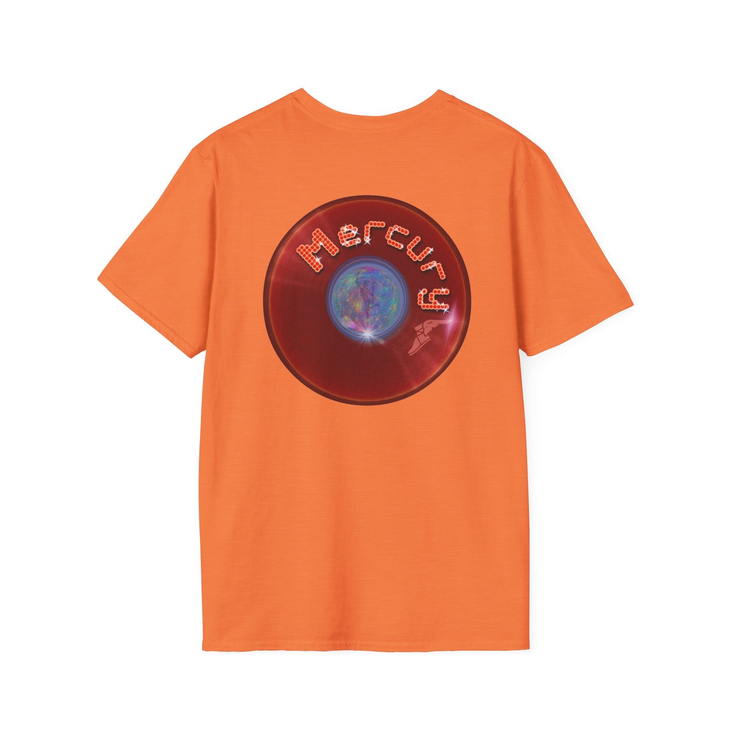 Classic Donut Tee - Unisex Soft-Style - "Donuts of the Gods" - series 1.0 - variant 3 - red donut