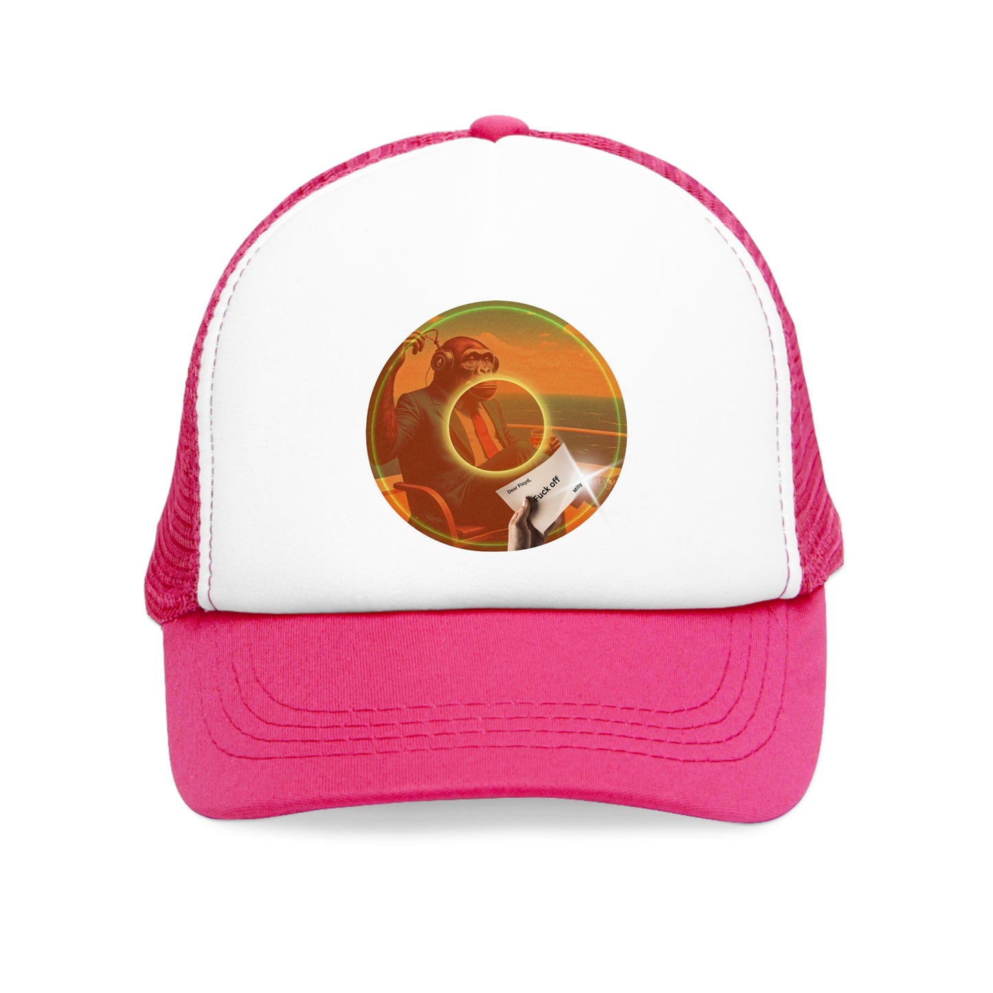 Lumpy Trucker Hat - "A Donut for Floyd" - picture donut